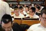 Mir Yeshiva students studying in Jerusalem