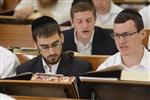 Mir Yeshiva students studying in Jerusalem