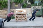 Children collecting firewood Lag BaOmer