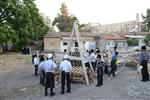 Children collecting firewood Lag BaOmer