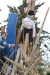 Children collecting firewood Lag BaOmer