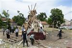 Children collecting firewood Lag BaOmer