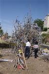 ילדים אוספים עצים למדורת ל&quot;ג בעומר