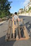 Children collecting firewood Lag BaOmer