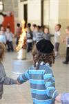 Light and dancing around Lag Ba&#39;Omer bonfire