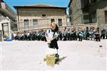 Light and dancing around Lag Ba&#39;Omer bonfire