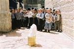 Light and dancing around Lag Ba&#39;Omer bonfire