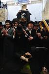 Light and dancing around Lag Ba&#39;Omer bonfire in the grave of Rabbi Shimon Bar Yochai in Meron in the Galilee