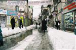 שלג בירושלים בשכונת מאה שערים