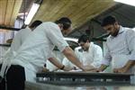 Unleavened bread are baked in a special oven to be kosher for Passover