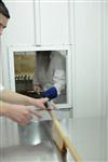 Unleavened bread are baked in a special oven to be kosher for Passover