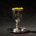 Full silver goblet