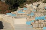 The old cemetery on the slopes of the Old Town in Safed