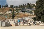 The old cemetery on the slopes of the Old Town in Safed