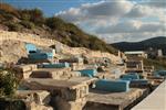 The old cemetery on the slopes of the Old Town in Safed