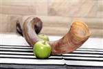 Shofar for blowing the shofar on Rosh Hashanah