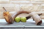 Shofar for blowing the shofar on Rosh Hashanah