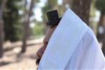 Prayer shawl and tefillin for morning prayers