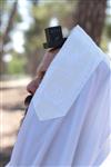 Prayer shawl and tefillin for morning prayers