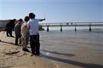 The Rebbe and Chassidim do Tashlich for the Day of Atonement